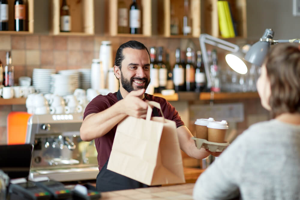 Greeting customers small business